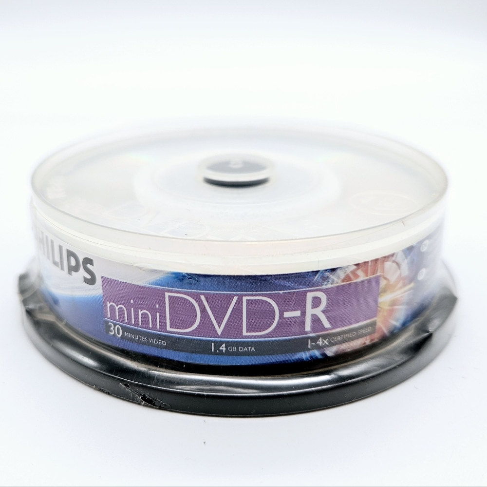 PHILIPS | Mini DVD-R blank media spindle 10 pack